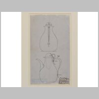 Photo collections.vam.ac.uk, Design in ink for a coffee pot or hot water jug, 1906.jpg