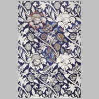 Design for indigo-discharge printed textile by William Morris, Wikipedia.jpg