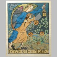 Voysey, Love and the pilgrim, color lithograph, 68 x 55 cm (26,8 x 21,7 in), on artnet.de.jpg